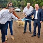 Inauguración obra Cordón Cuneta Barrio Centenario