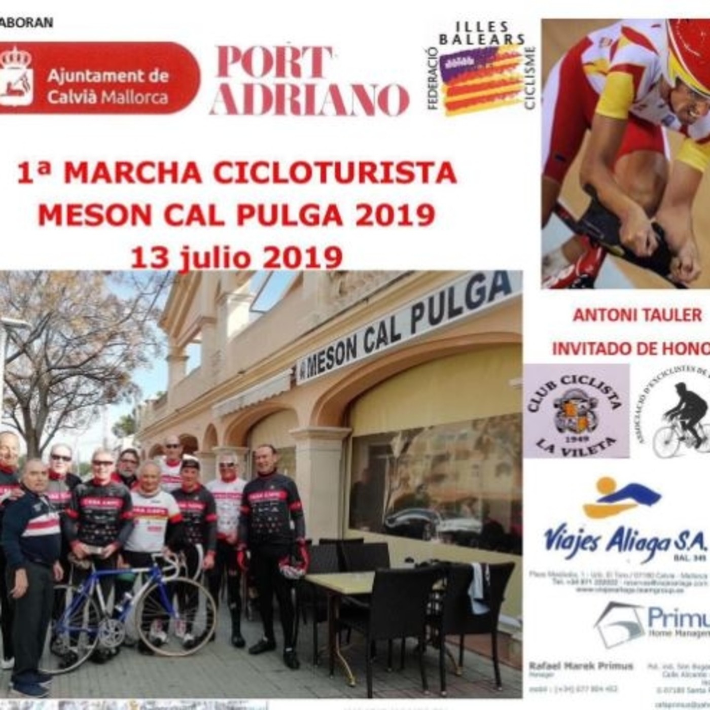 Resultado de imagem para 1Âº MARXA CICLOTURISTA MESON CAL POLGA CALVIA