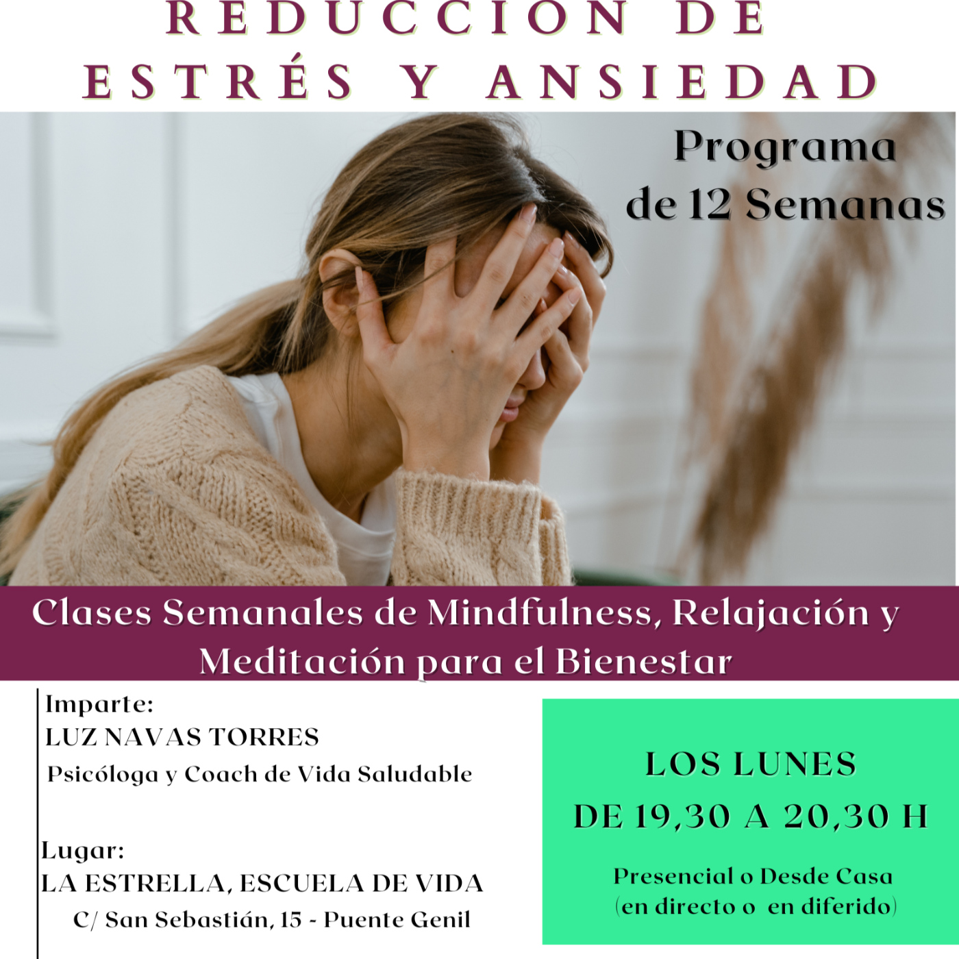 Clase 11 Programa Reducción Estrés Y Ansiedad Clases Mindfulness Relajación Y Meditación 0415