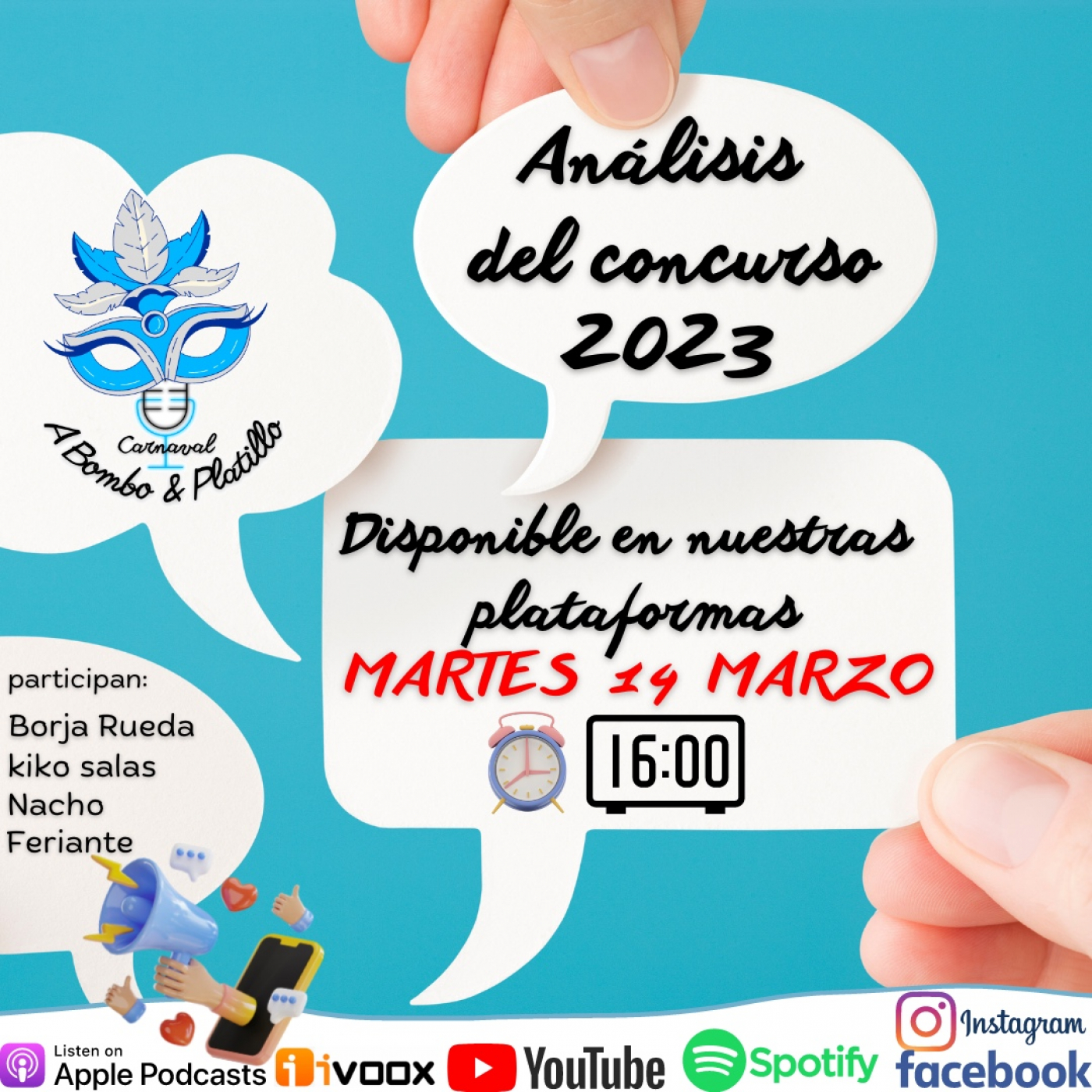 CARNAVAL A BOMBO Y PLATILLO