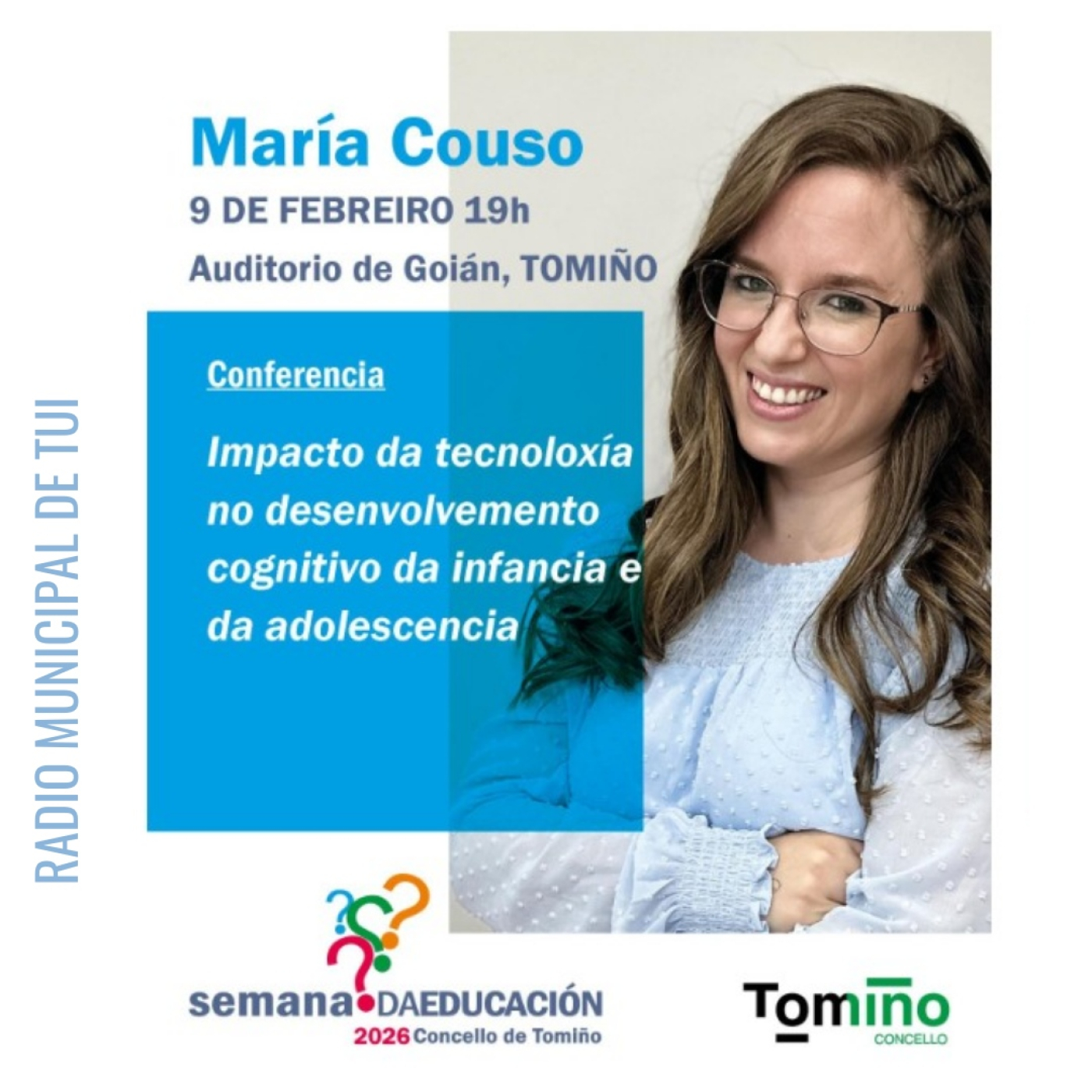 Ent. María Couso | “Impacto da tecnoloxía no desenvolvemento cognitivo da infancia e da adolescencia” episode artwork