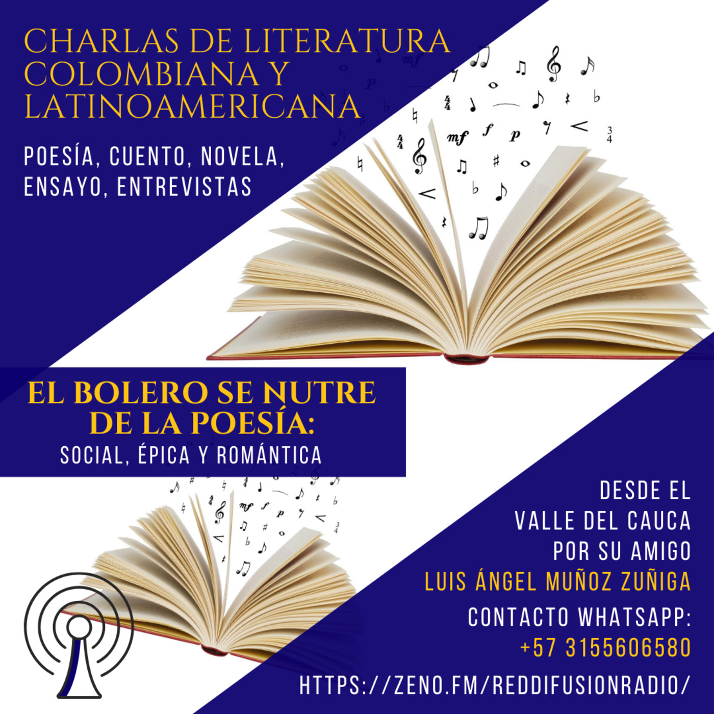 Charlas de literatura colombiana y latinoamericana