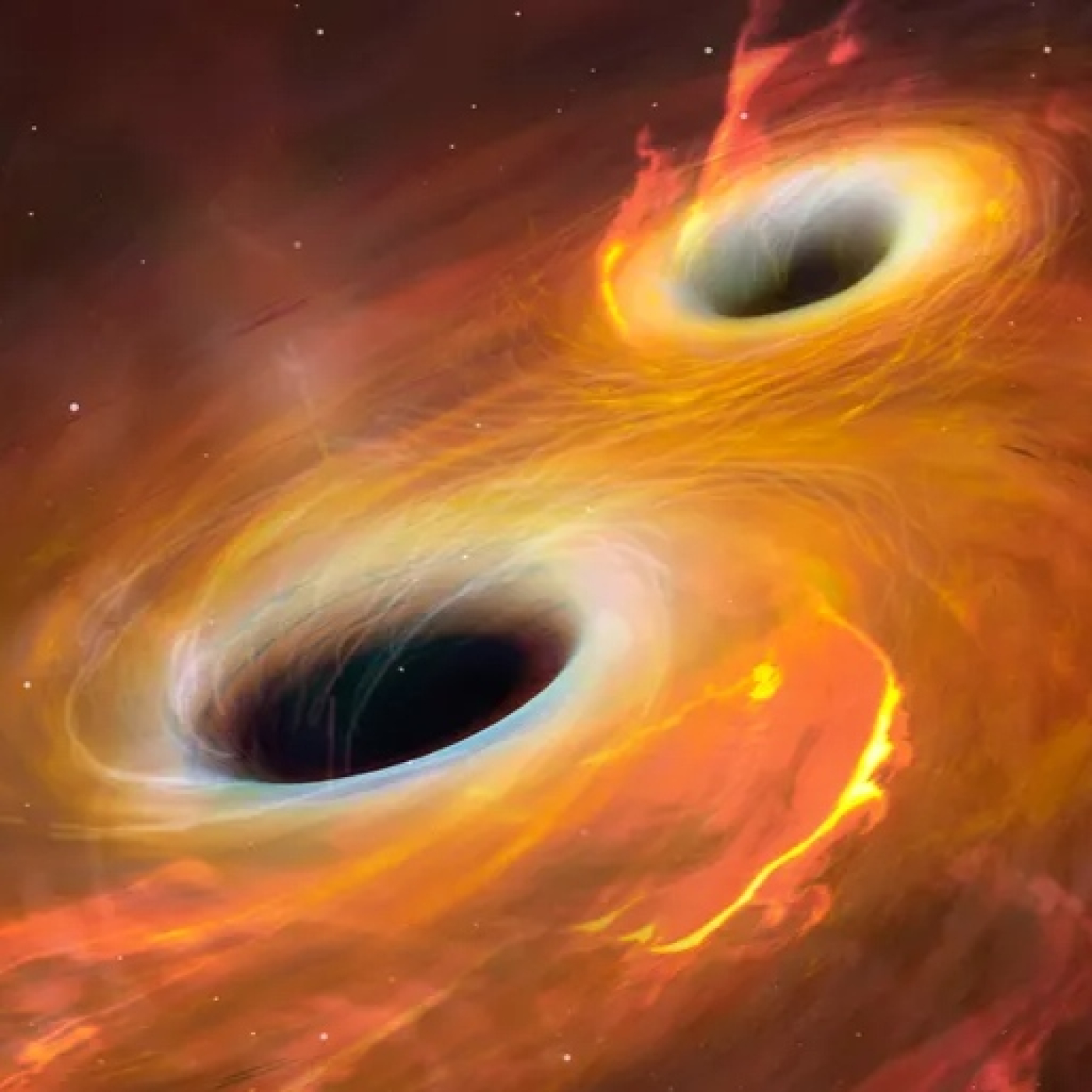 1031 - De ondas gravitacionales, choques de agujeros negros y de agujeros negros glotones y de otros que están a dieta
