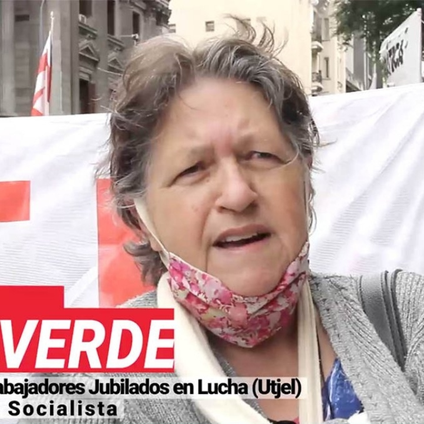 Ana Valverde (Integrante de la Unión de Trabajadores Jubilados en Lucha - UTJEL) La Usina