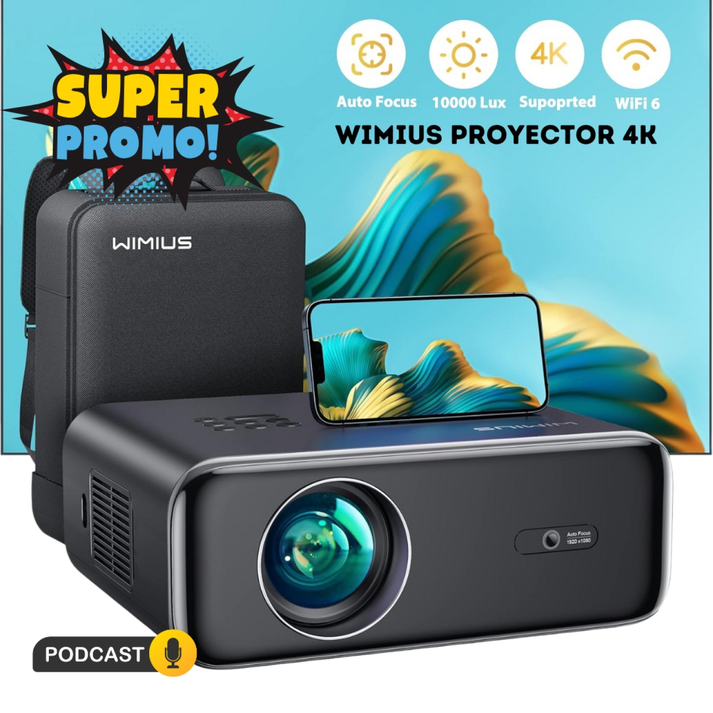 Proyector WiMiUS Proyector 4K episode artwork