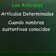 Los Artículos en Español