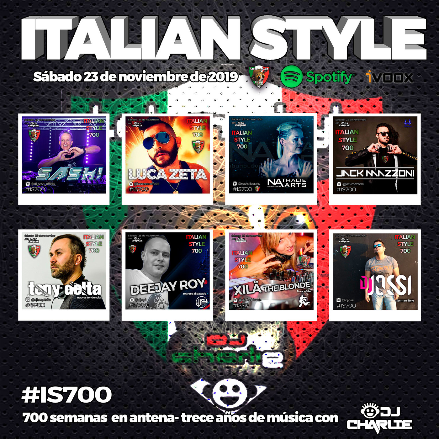 ITALIAN STYLE radio show 700 23-11-2019 episode artwork