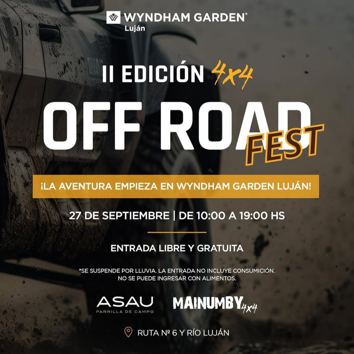 NUEVA FECHA PARA 4X4 OFF ROAD FEST EN WYNDHAM LUJÁN