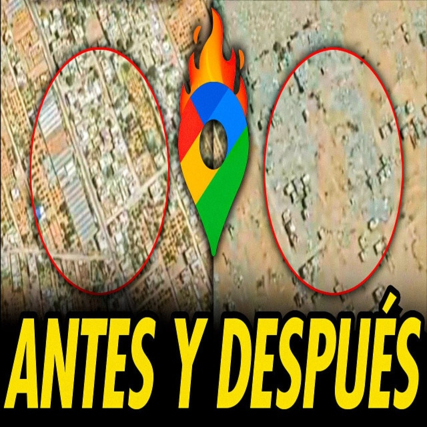 GOOGLE MAPS DEJA EN EVIDENCIA EL G3NOCIDIO EN GAZA