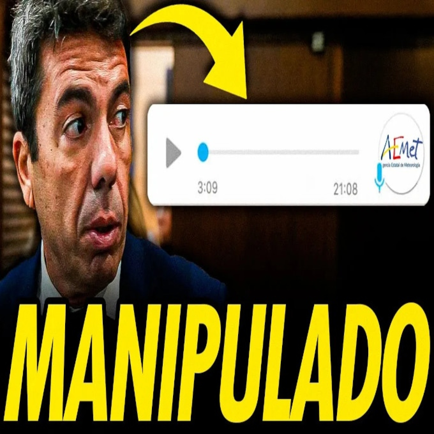 Escándalo mediático: mazón y el audio manipulado contra la aemet