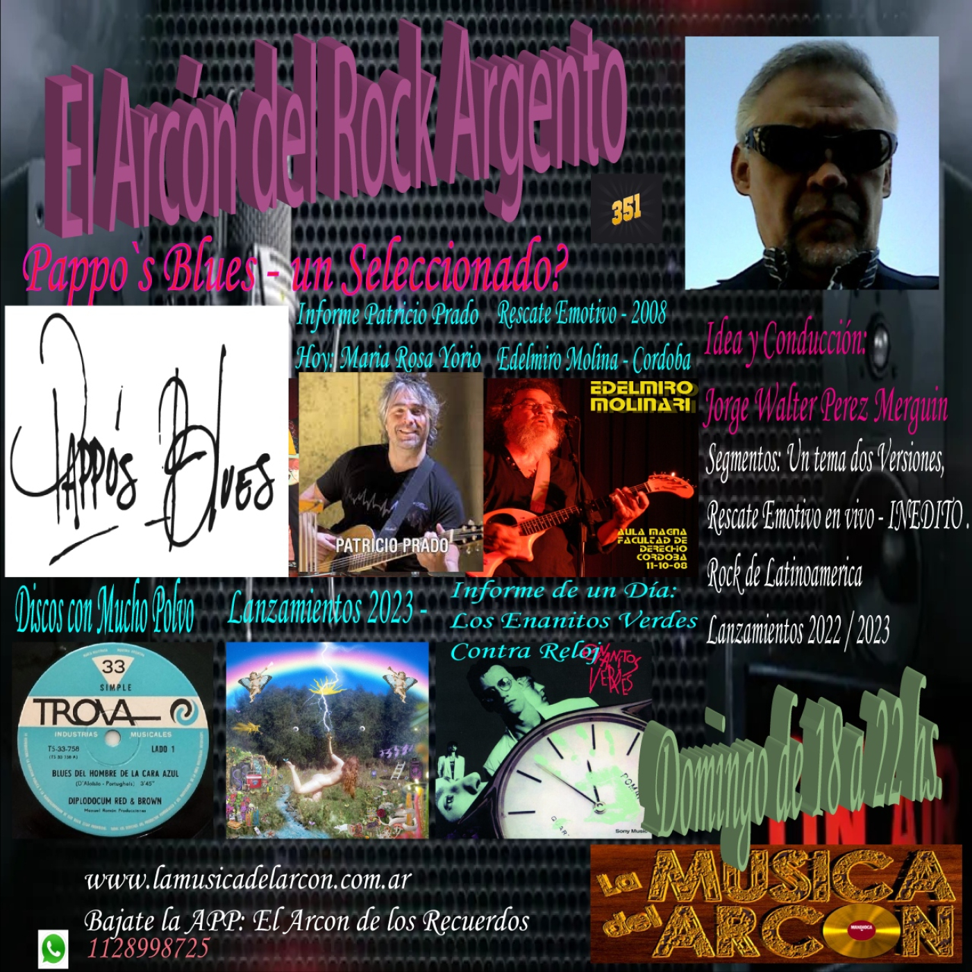 El Arcon del Rock Argento - Emision nº 351 Pappos Blues 1ra-Parte - 10-09-2023 episode artwork