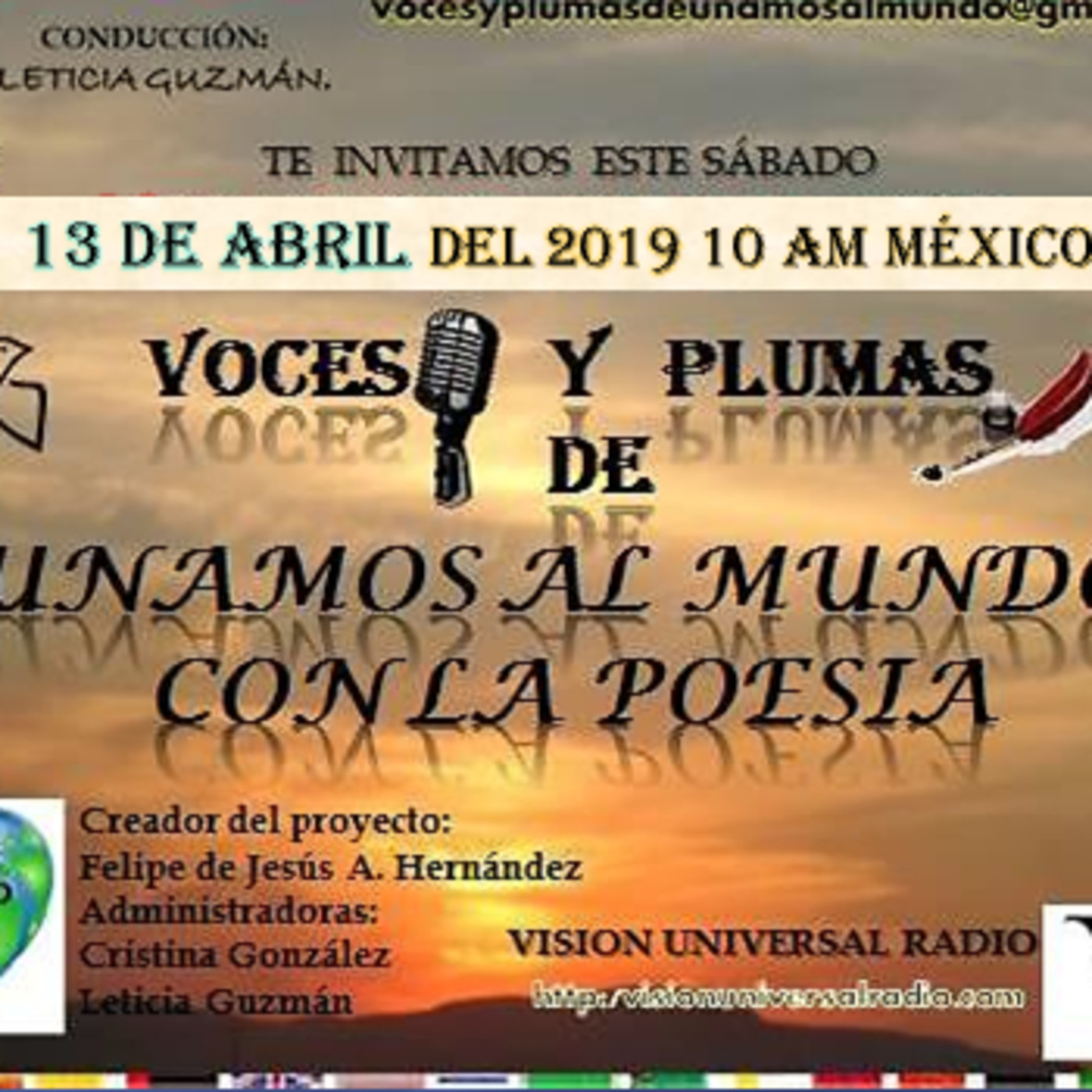 VOCES Y PLUMAS DE UNAMOS AL MUNDO CON LA POESÍA