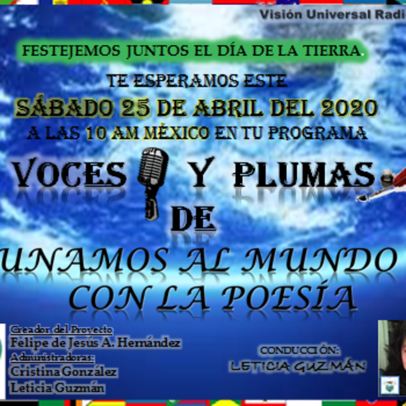 VOCES Y PLUMAS DE UNAMOS AL MUNDO CON LA POESÍA