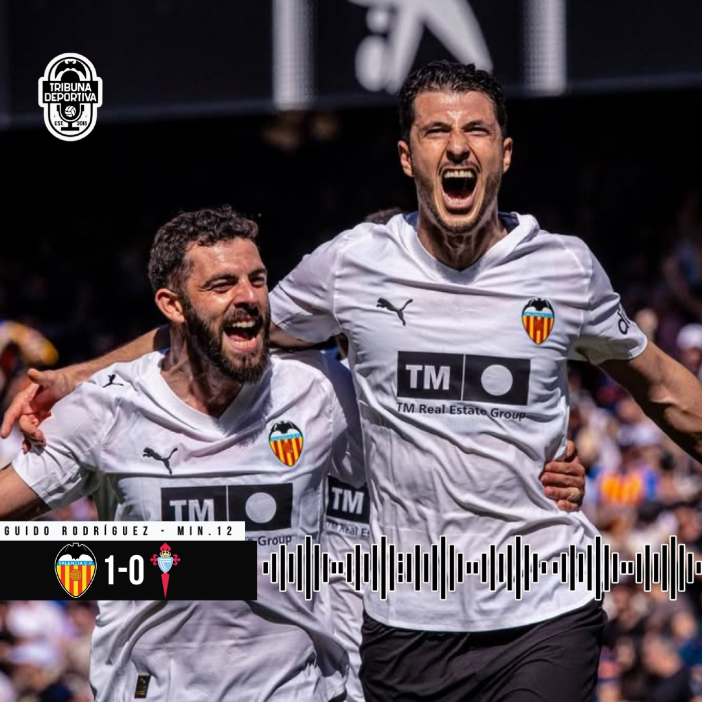 GOL | Guido Rodríguez Valencia CF 1 - 0 RC Celta J30