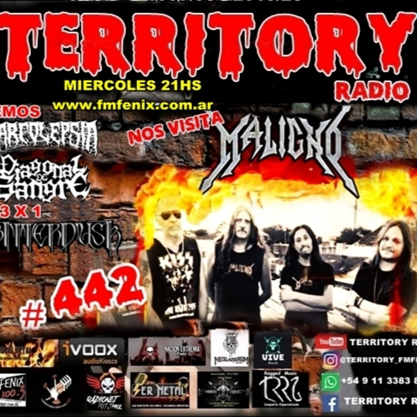 TERRITORY RADIO #442 (19-08-2023) MALIGNO episode artwork