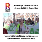 Homenaje Yayos flauta a la abuela del 15 M Angustias.