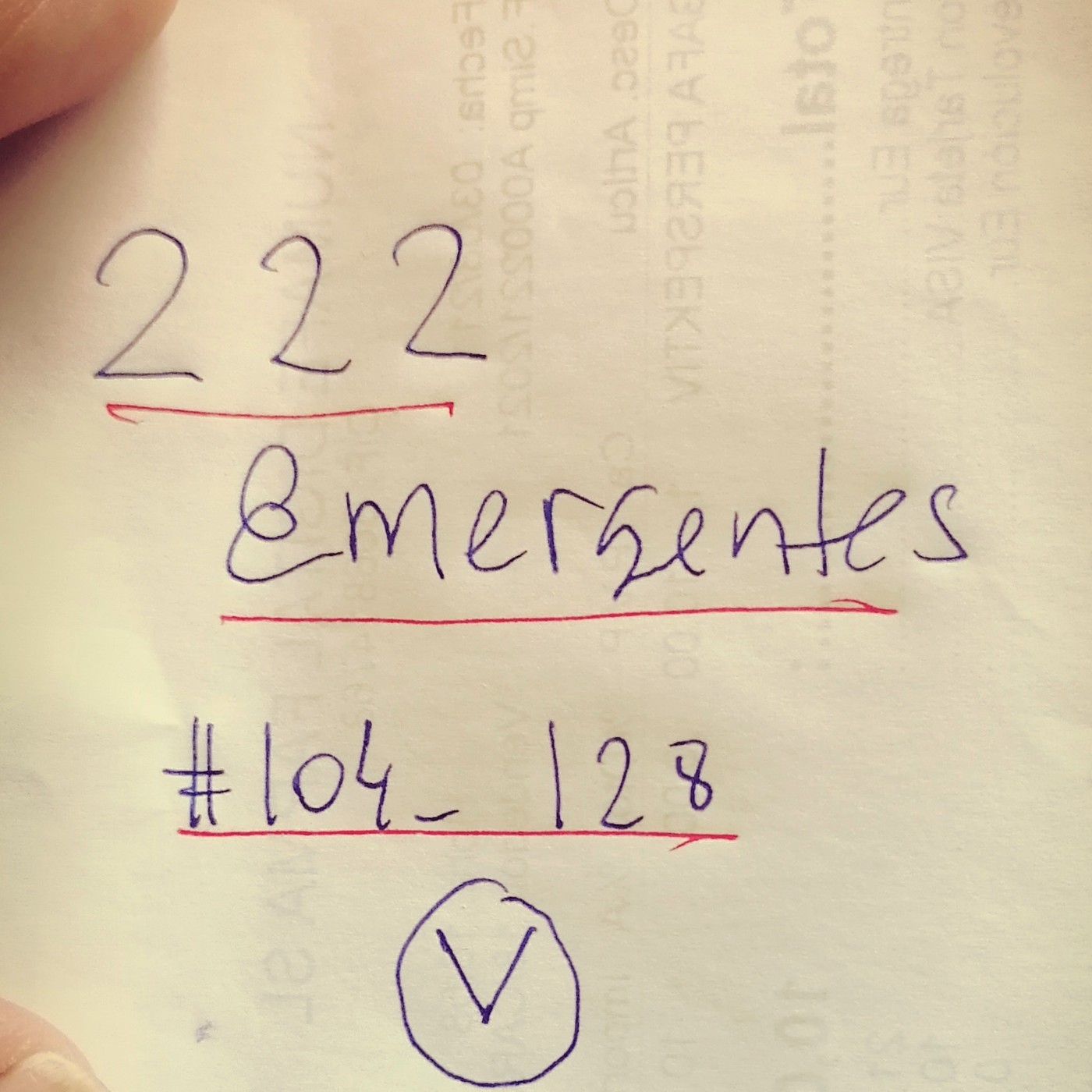 Programa #153 emitido el 04 de Agosto de 2.021 ( 222 EMERGENTES V) episode artwork