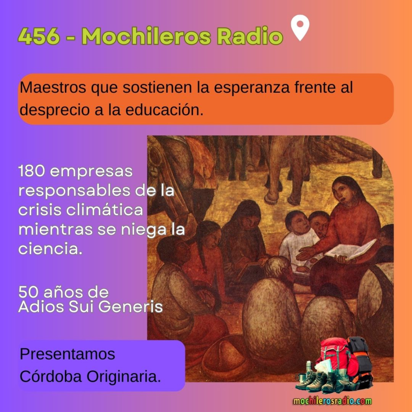 456 Mochileros 12 de Septiembre de 2025 episode artwork