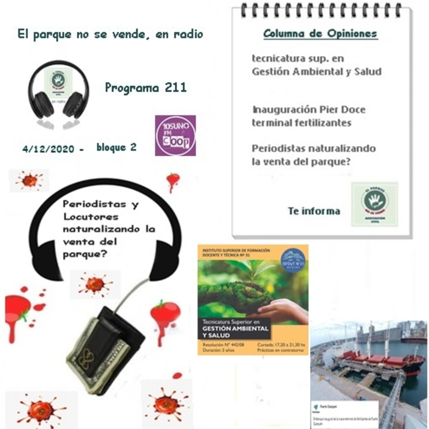 2020 - El parque no se vende, en radio
