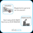 P1 Silla de coche por homologación, R44 o R129 iSize
