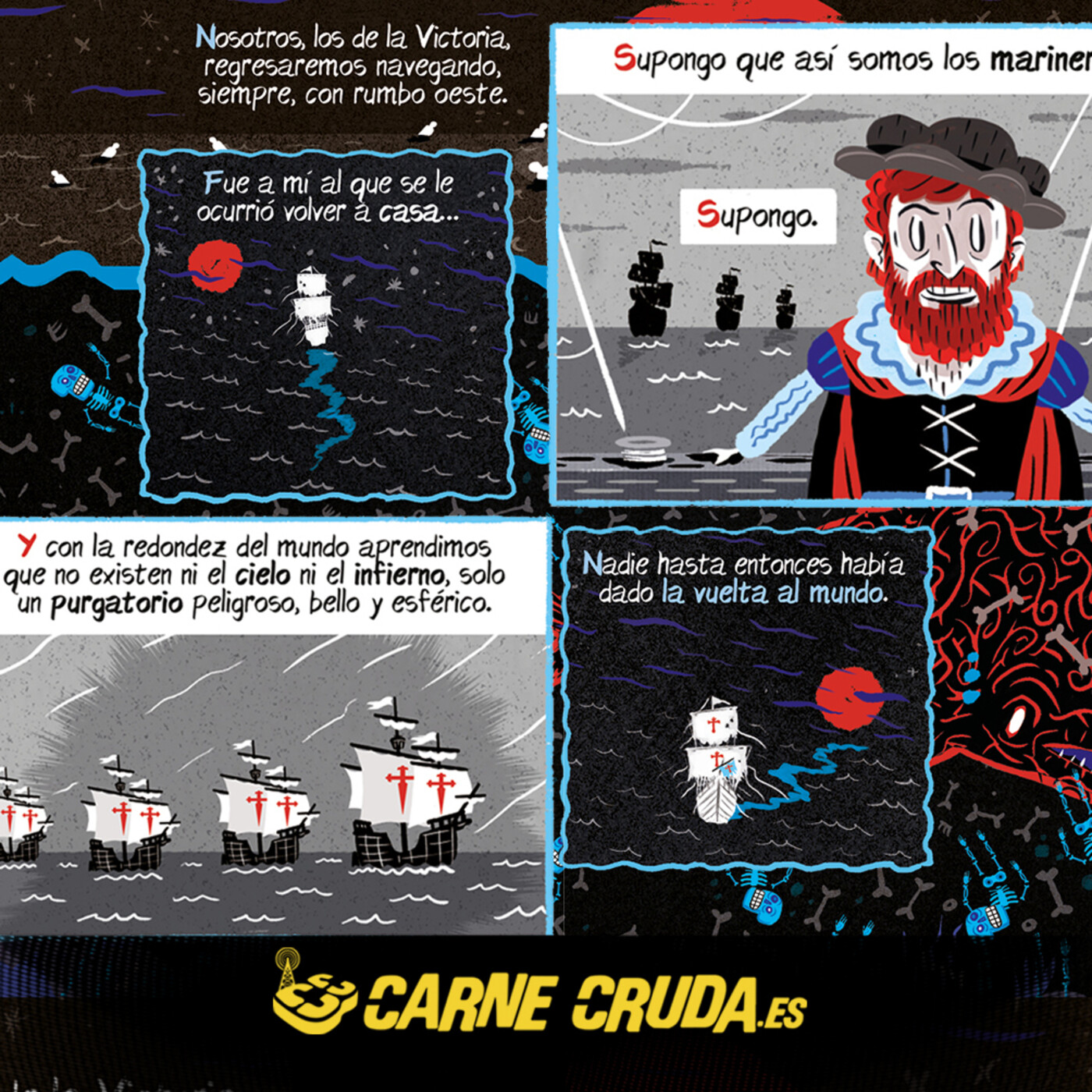La primera vuelta al mundo según Darío Adanti (CARNE CRUDA #913)