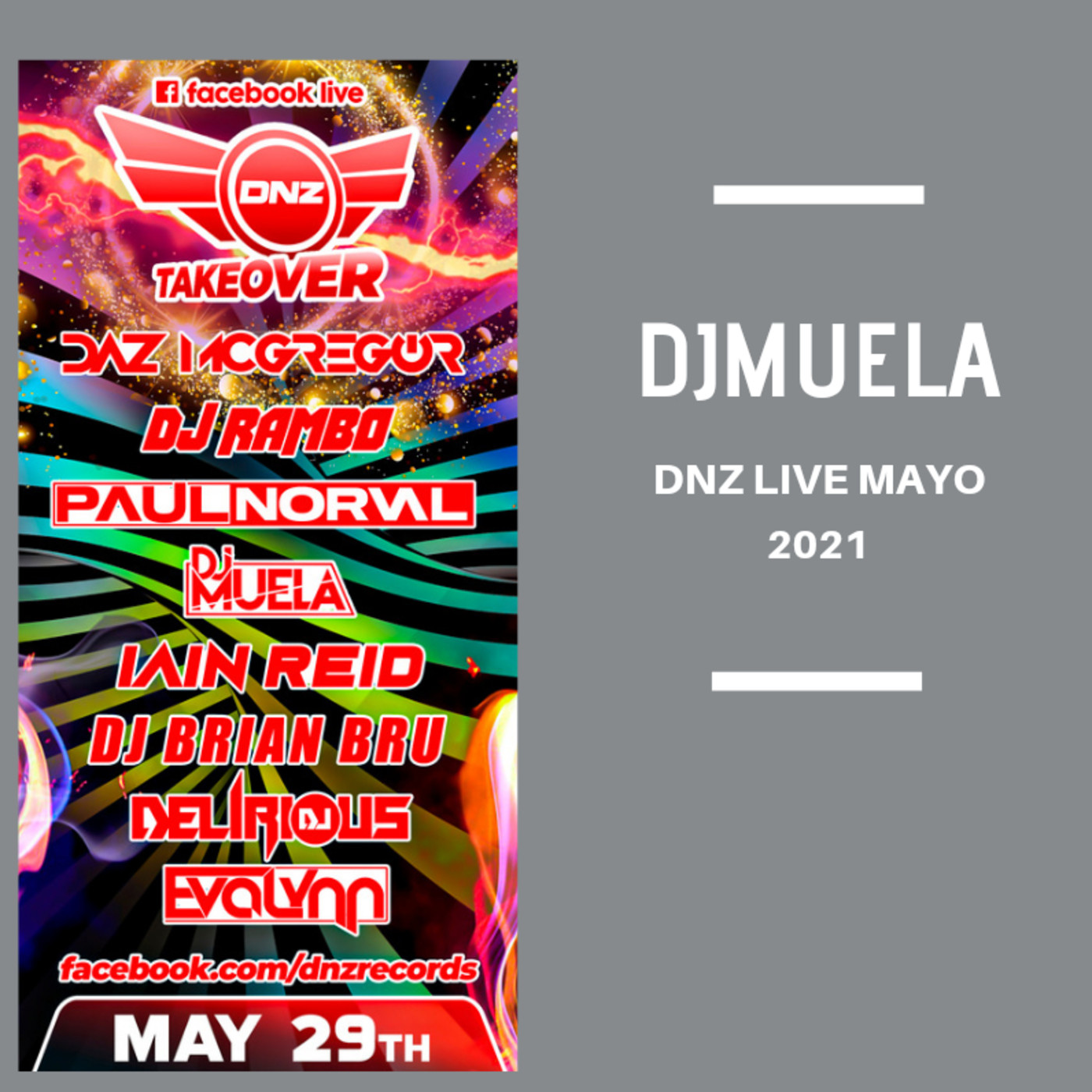 DjMuela DNZ LIVE Mayo 2021 - Episodio exclusivo para mecenas episode artwork