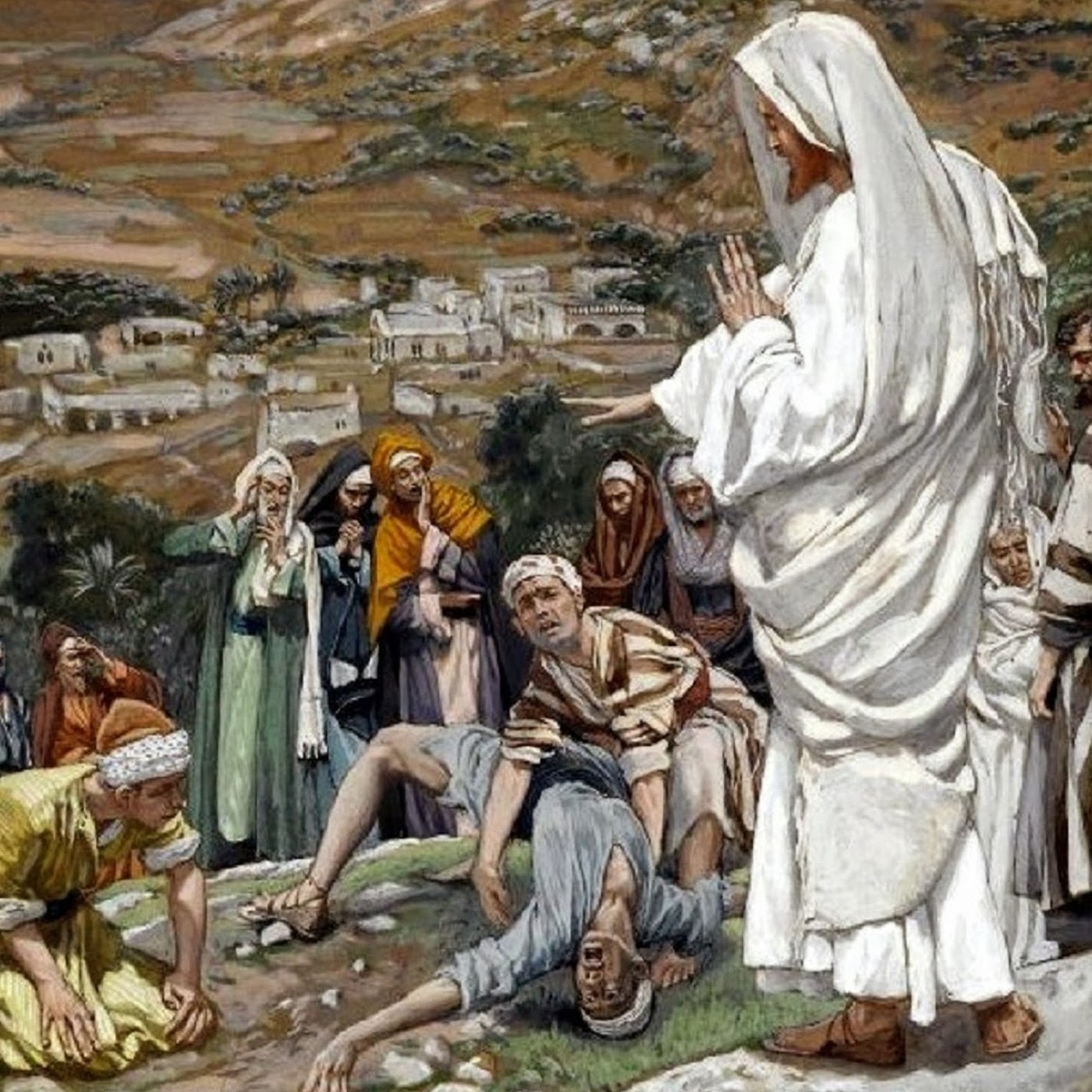 Jesús cura a un lunático.