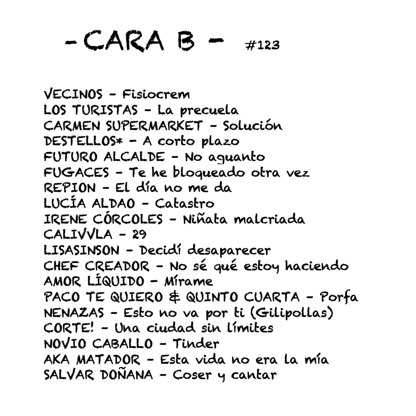 Cara B - 123