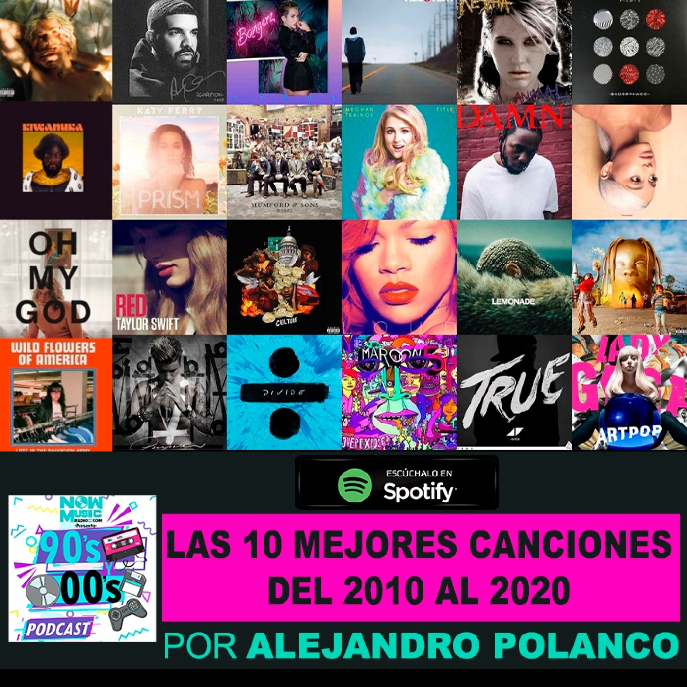 Las 10 mejores canciones del 2010 al 2020