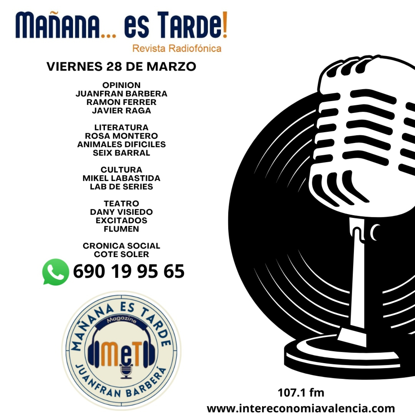 MAÑANA ES TARDE!!! MET 28 DE MARZO DE 2025 UN MINI WACHUPEO, ROSA MONTERO, LAB DE SERIES, EXCITADOS Y COTÉ SOLER episode artwork
