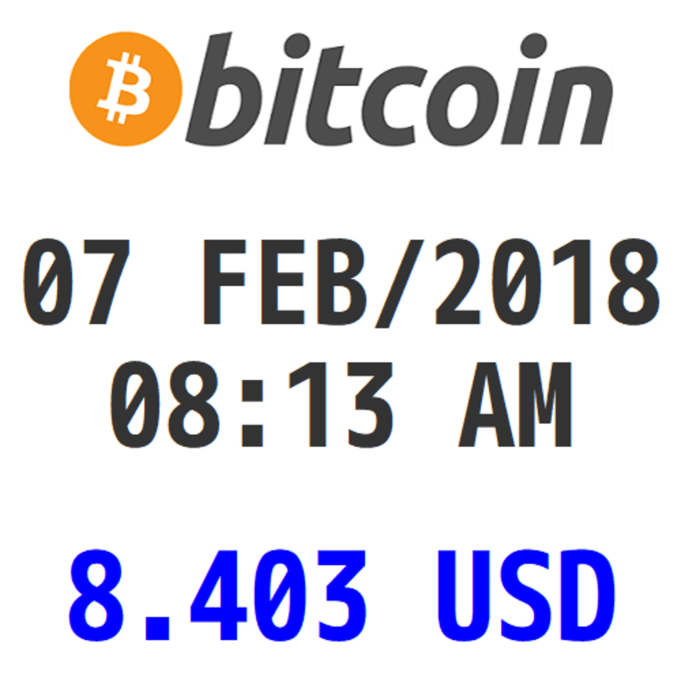 Bitcoin y Criptomonedas 07 FEB/2018 08:13 AM