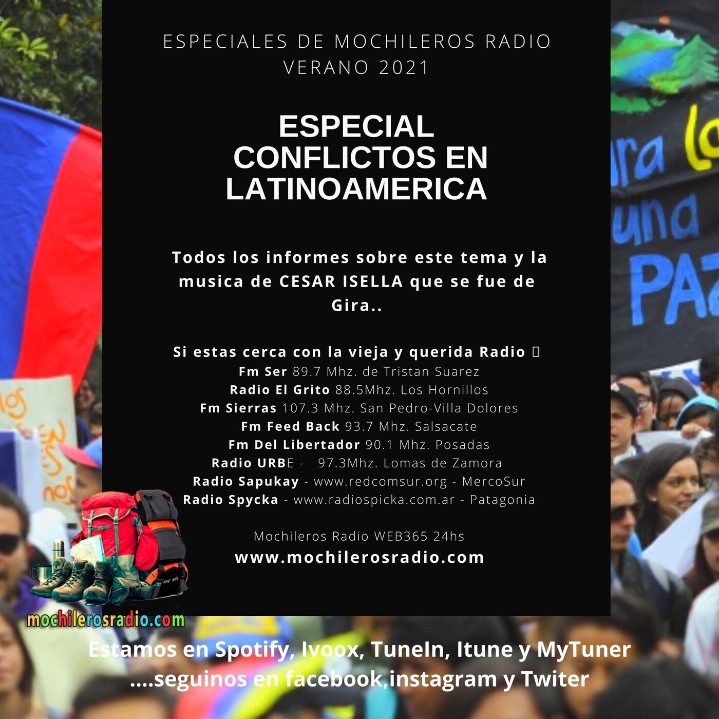 Mochileros 236 - Especial CONFLICTOS EN LATINOAMÉRICA episode artwork