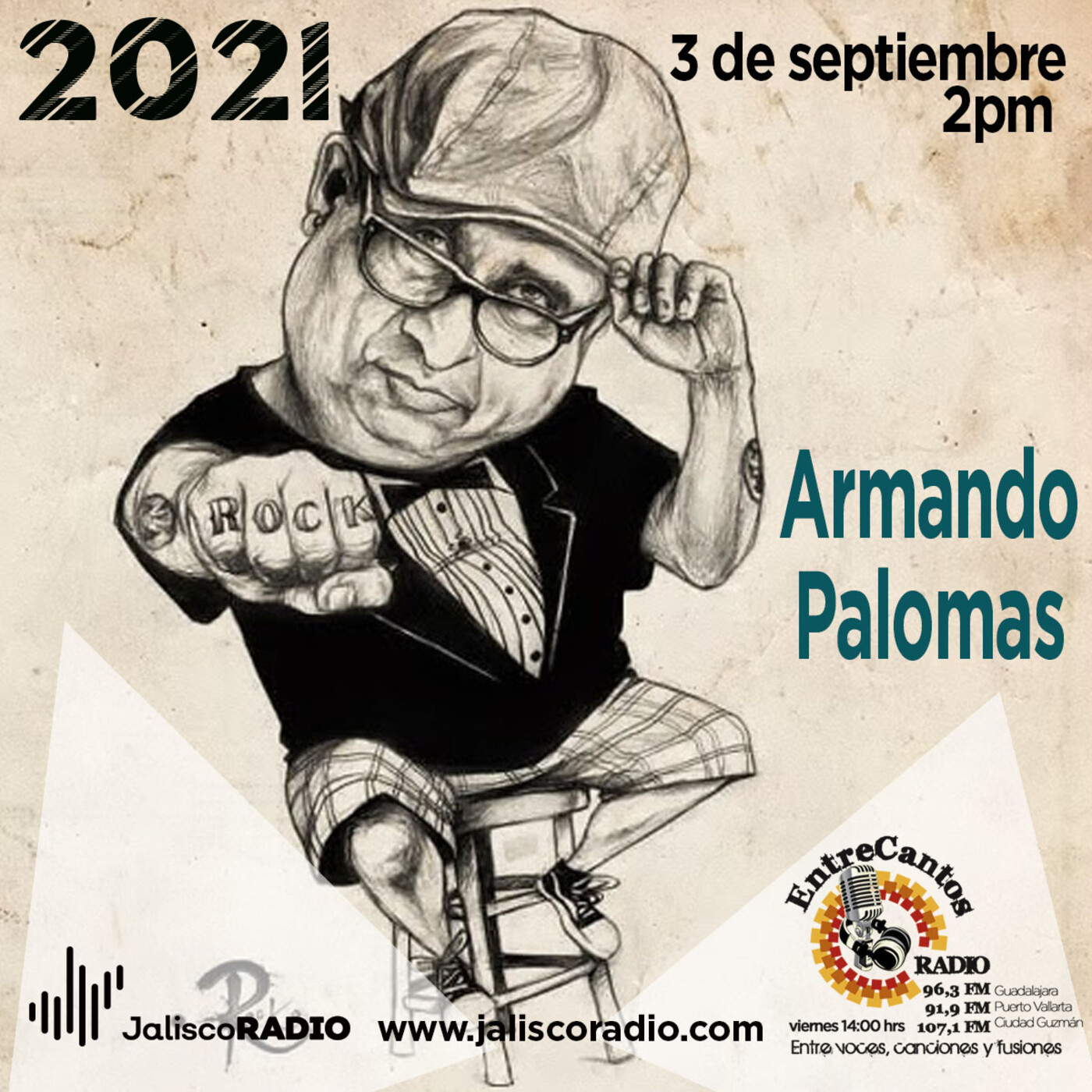 Programa Entrecantos 03 de septiembre, 2021: Armando Palomas episode artwork