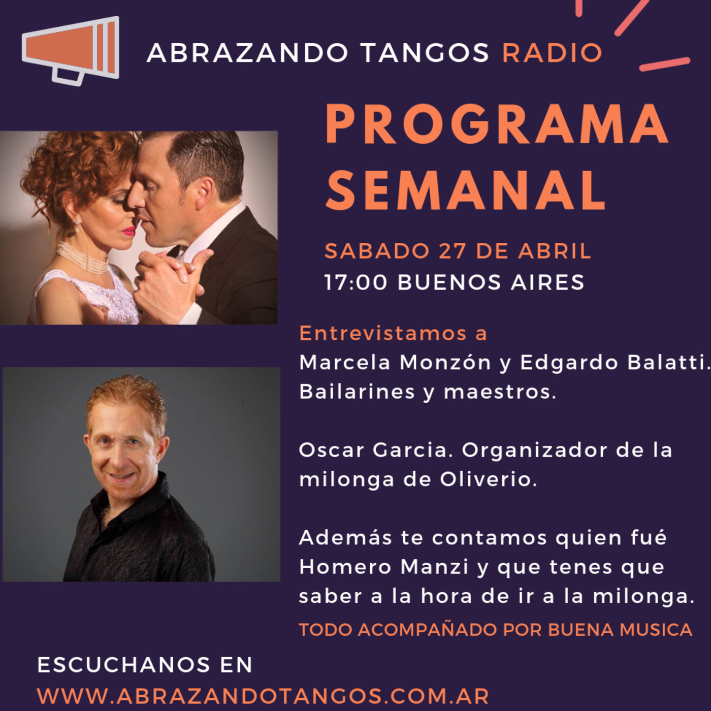 El semanal de Abrazando Tangos
