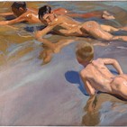 Joaquín Sorolla y Bastida. Chicos en la playa. 1909