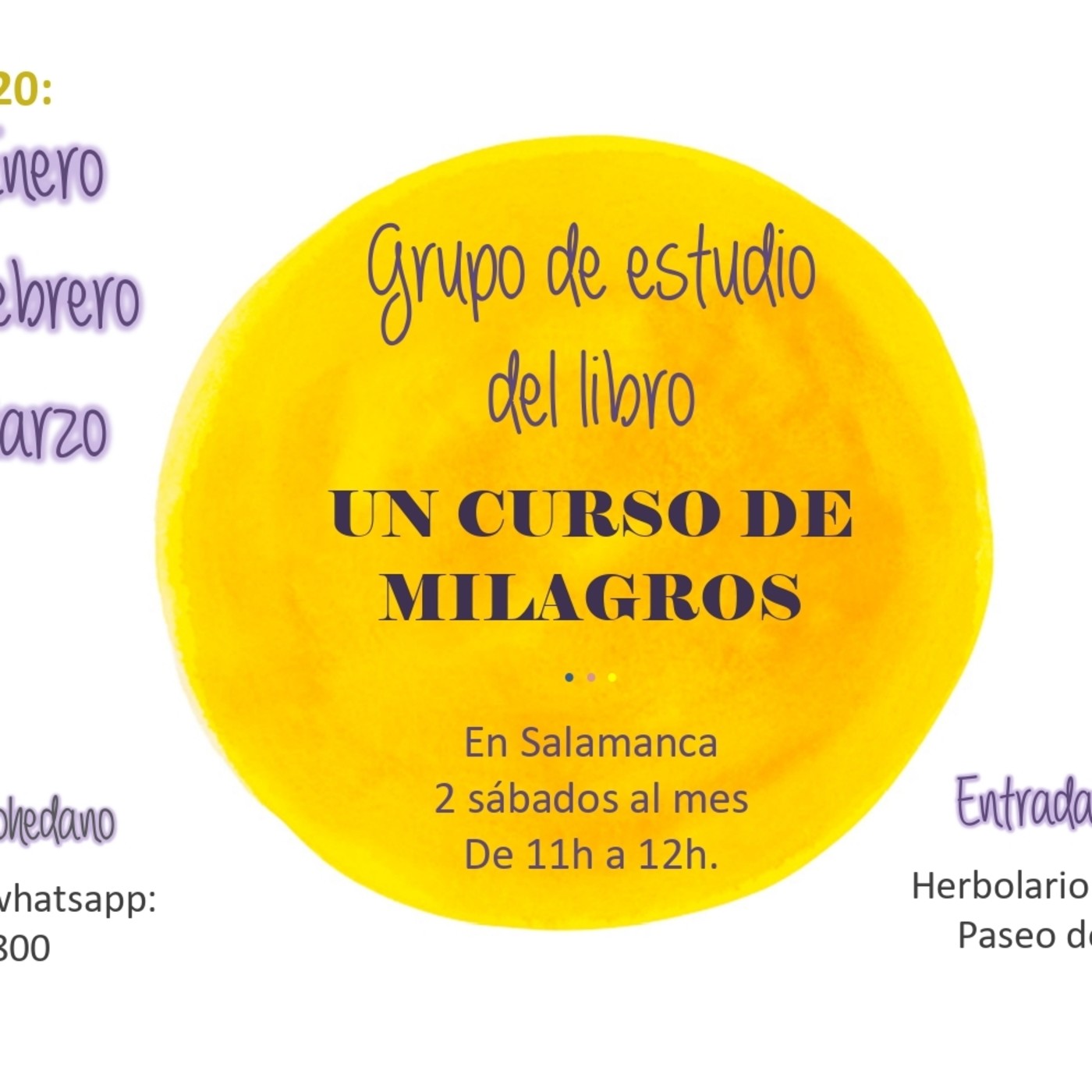 Un curso de Milagros con Sonia Mohedano