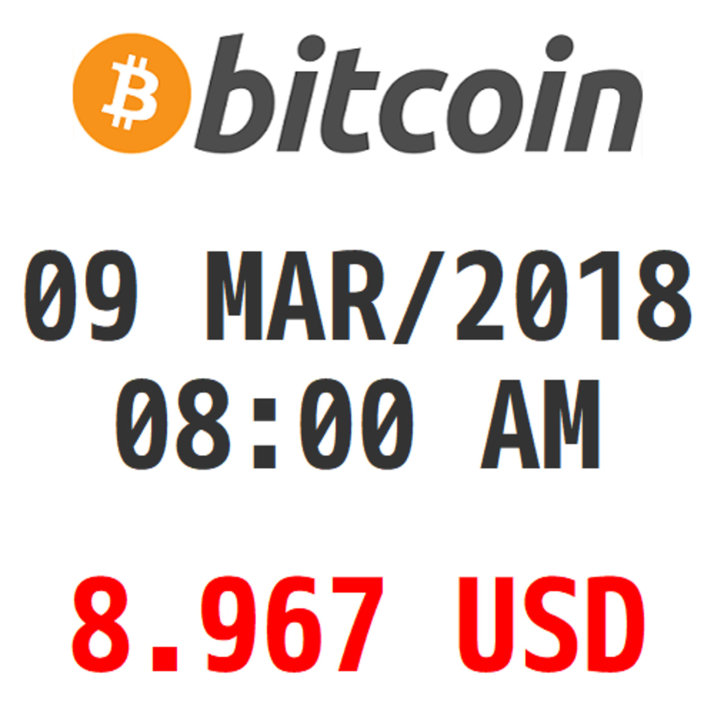 Bitcoin y Criptomonedas 09 MAR/2018 08:36 AM