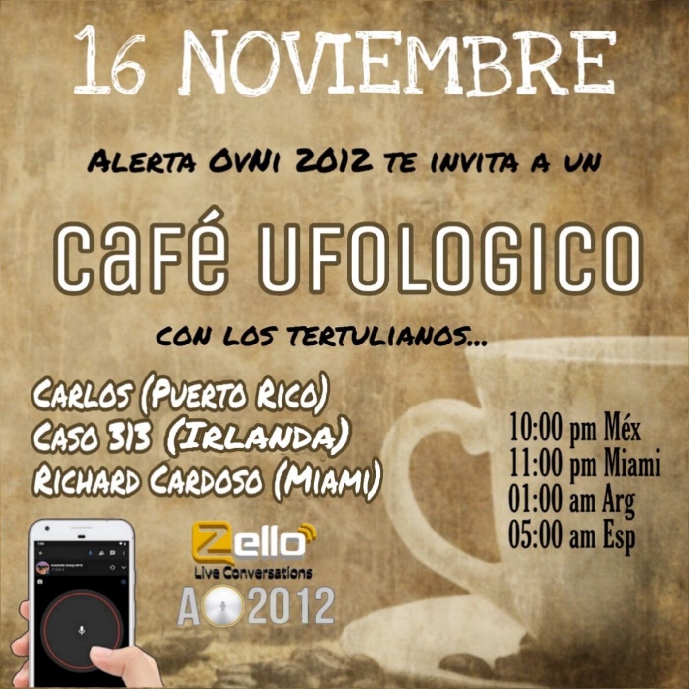 Podcast Alerta OvNi 2012 (Zello)