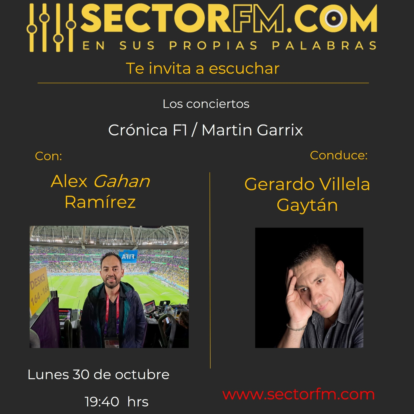Crónica Alex Ramírez F1 and Martin Garrix 30 oct 2023 episode artwork