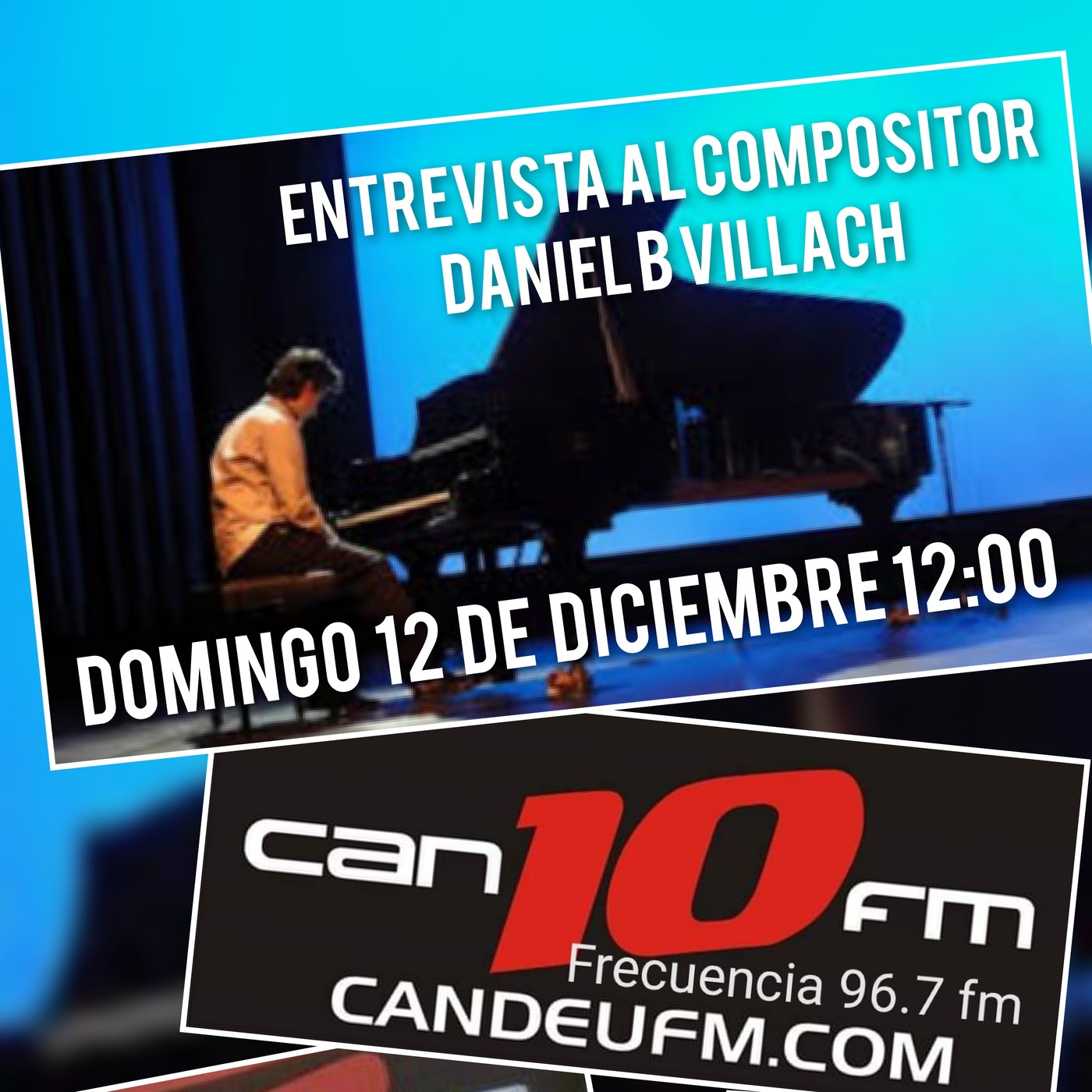 Entrevista a Daniel B Villach 12-12-2021 Programa de radio Quédate Conmigo candeufm.com