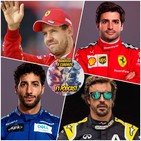 F1 BANDERA A CUADROS 4X14 - Sainz a Ferrari, Ricciardo a McLaren y Vettel piensa en la retirada