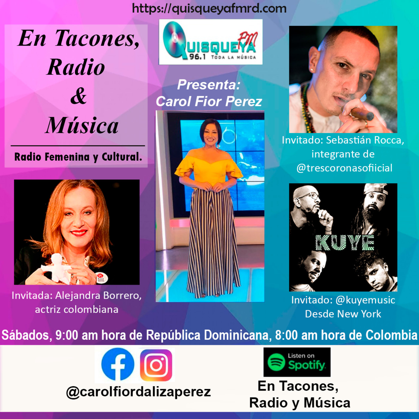 En Tacones, Radio y Música.