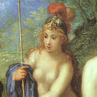 La diosa griega de la guerra y la sabiduría Atenea