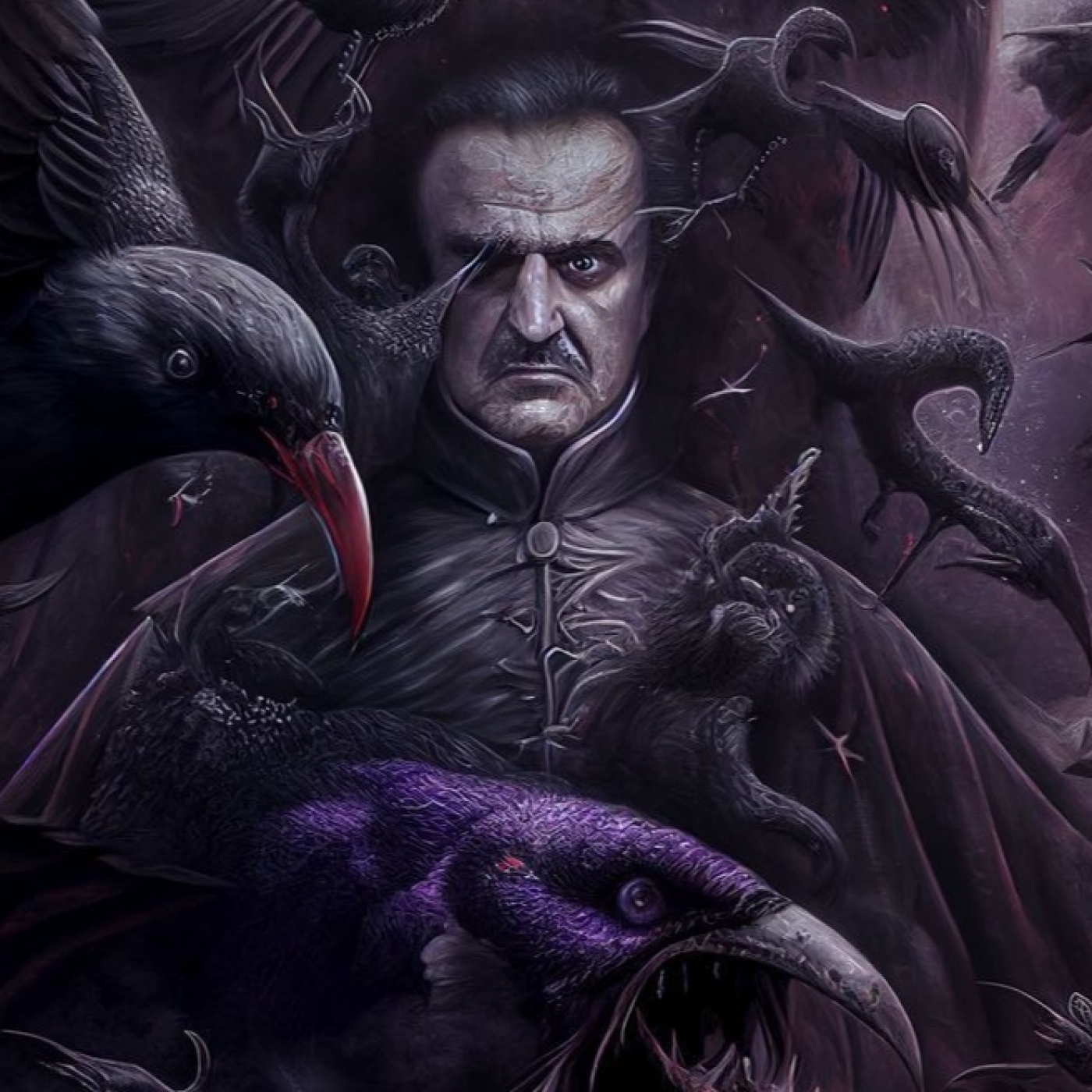El Cuervo de Edgar Allan Poe - Relatos de terror Macabra visión episode artwork