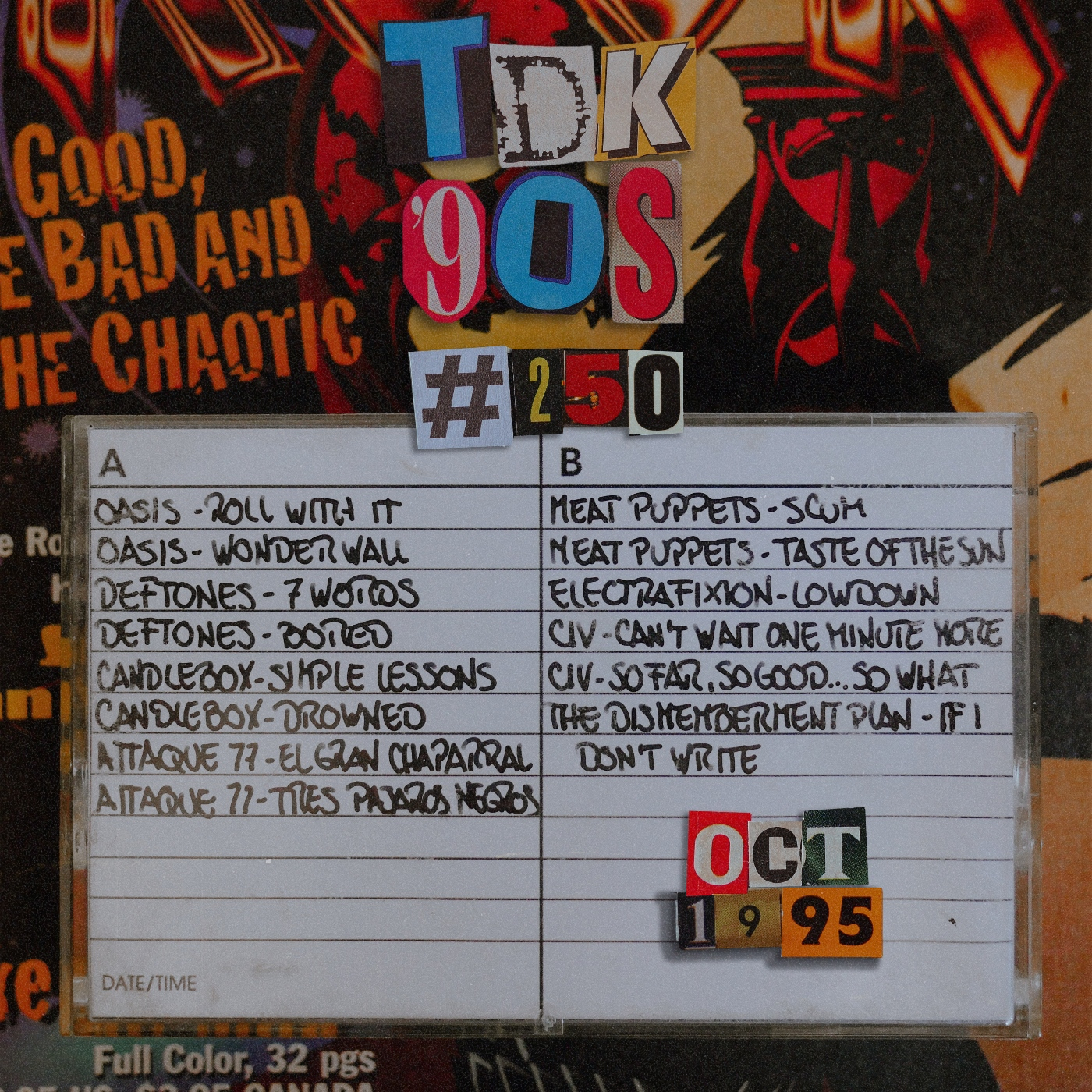 TDK 90s #250 (Oasis - Deftones - Attaque 77) episode artwork