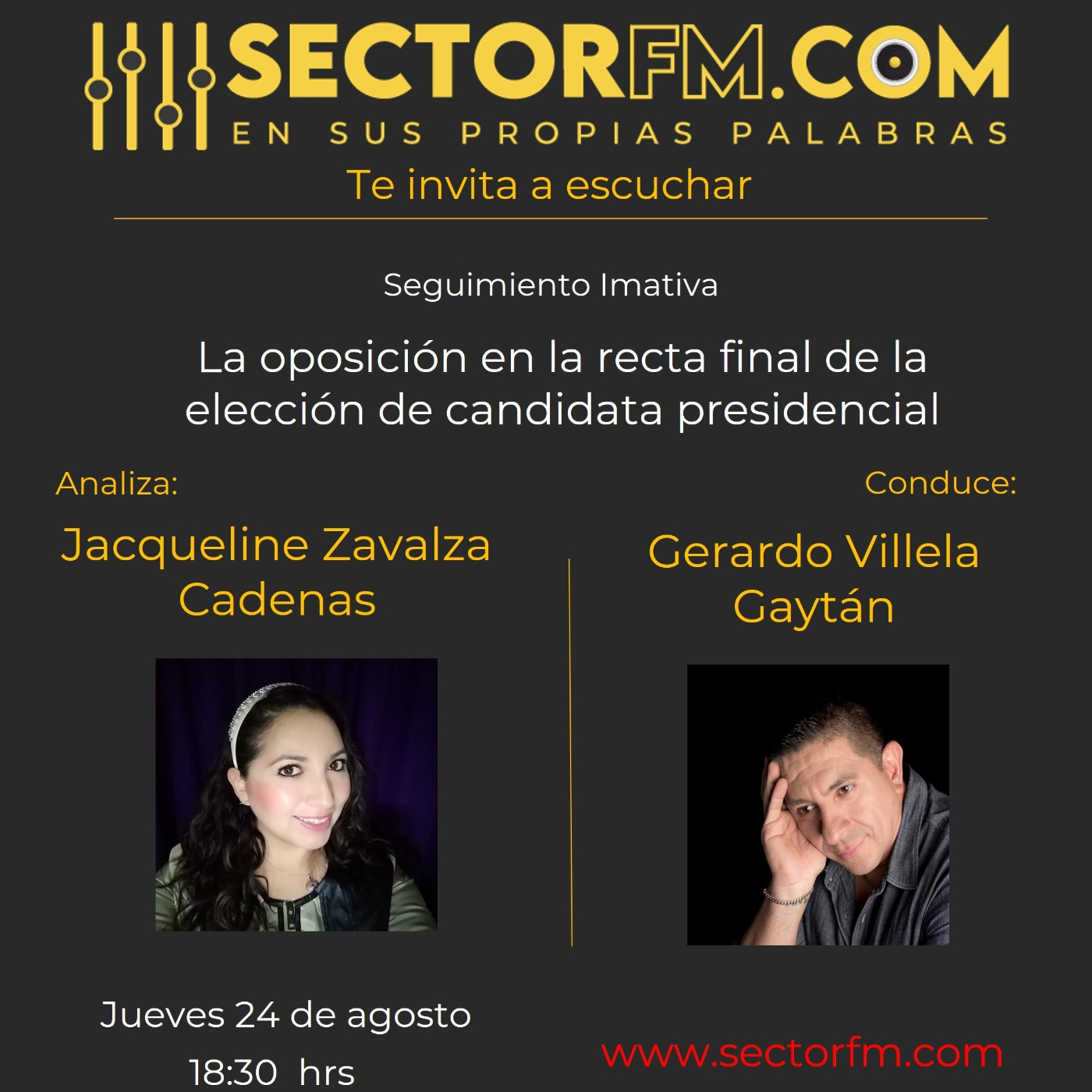 Análisis Imativa La oposición en la recta final de la elección de candidata presidencial con Jacqueline Zavalza 24-08-23 episode artwork