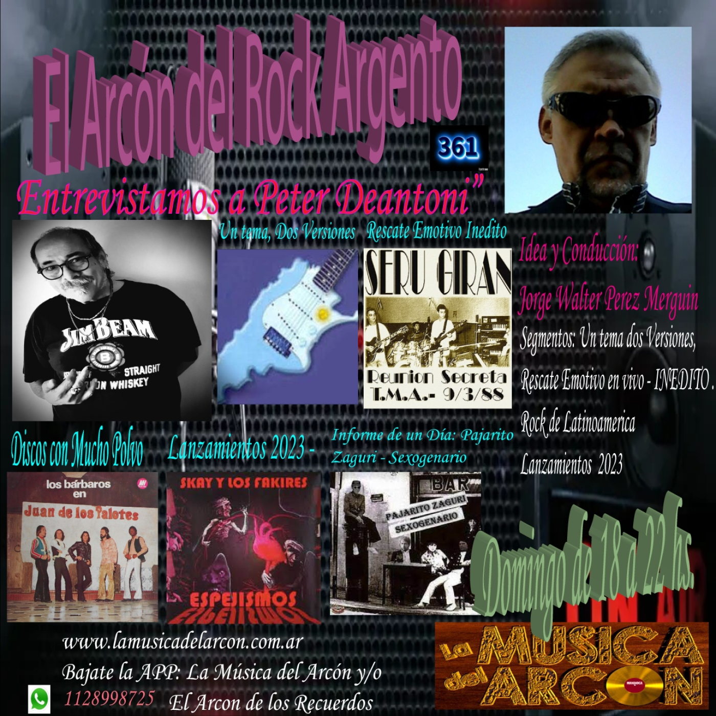 El Arcon del Rock Argento - Emision nº 361 Con Peter Deantoni - 28-01-2024 episode artwork