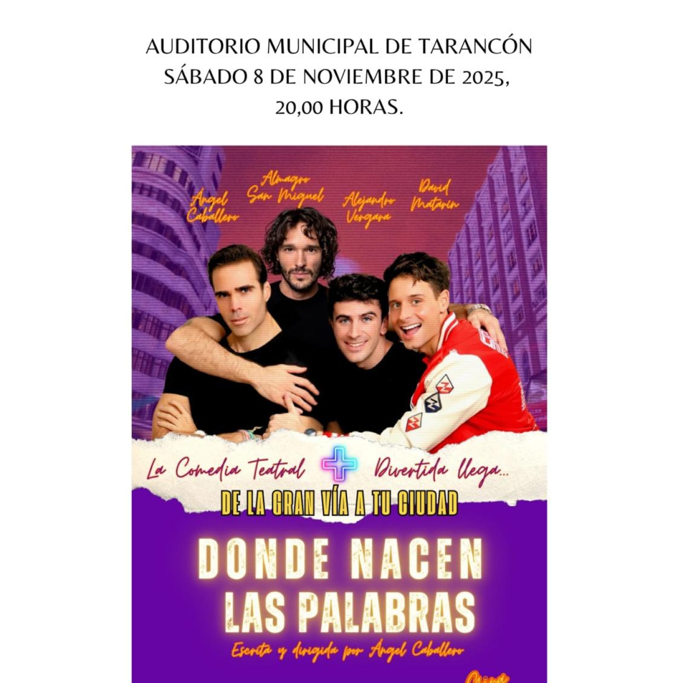 Entrevista con el autor y director de "Donde nacen las palabras", obra que se representa este sábado en Tarancón episode artwork