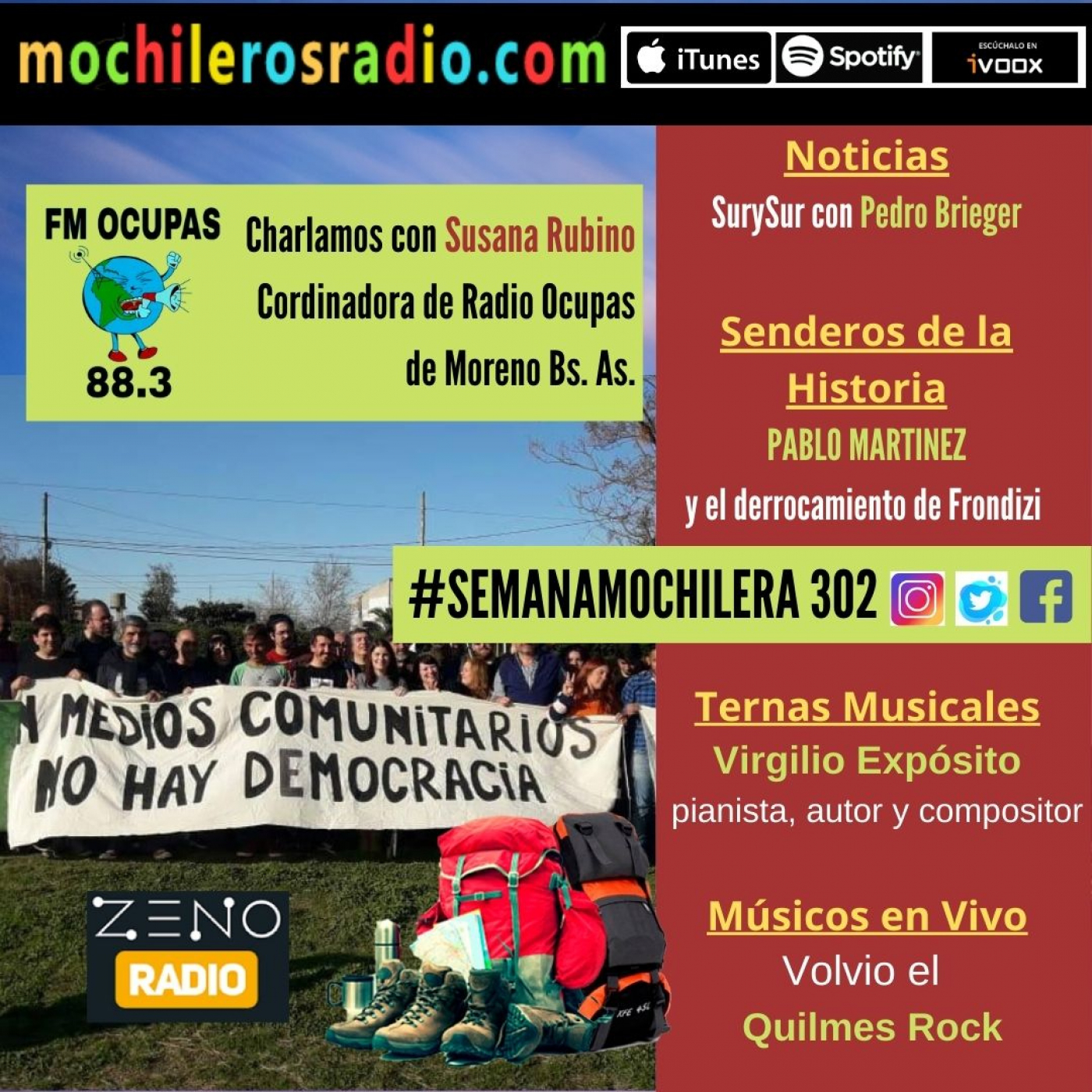 Mochileros 302 6 de Mayo 2022 episode artwork