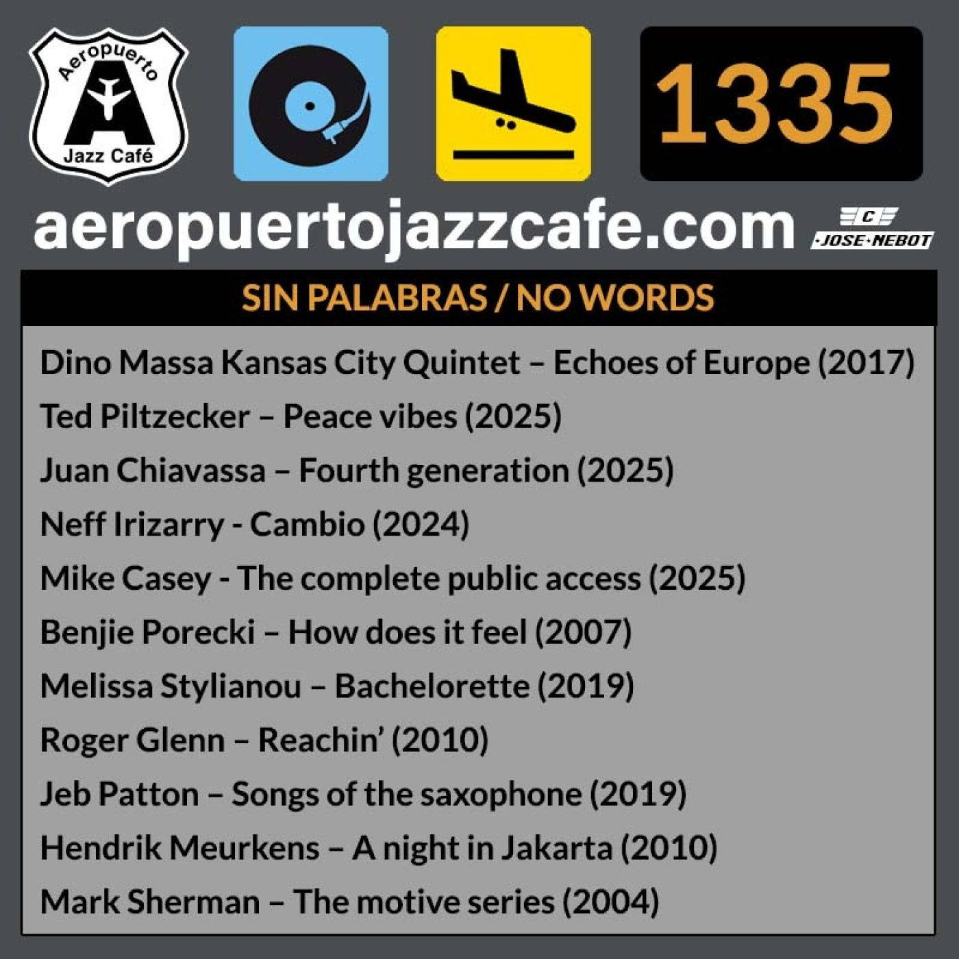 Aeropuerto Jazz Café 1335-NO WORDS episode artwork